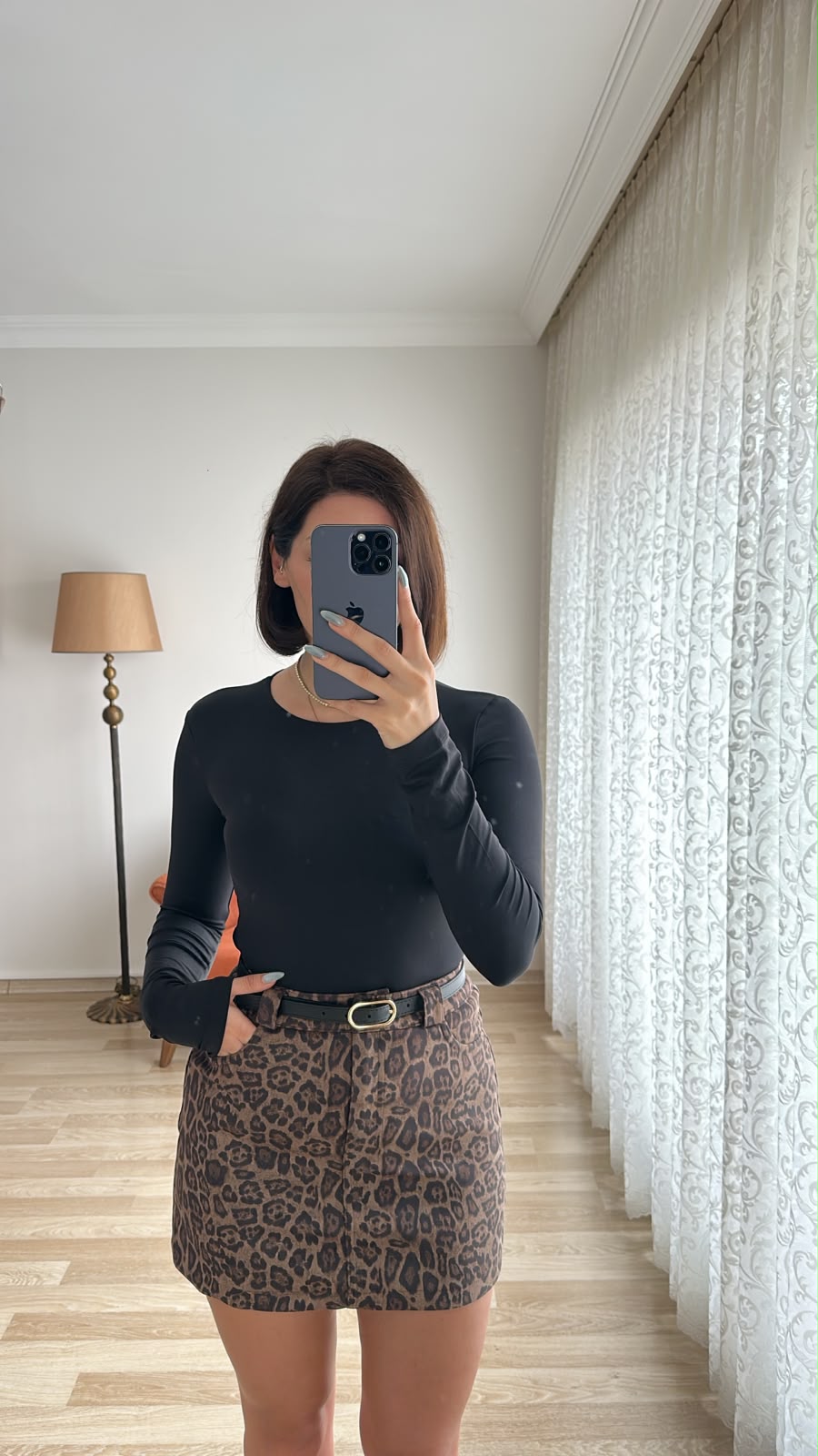 Leopar Desenli Etek - Görsel 2